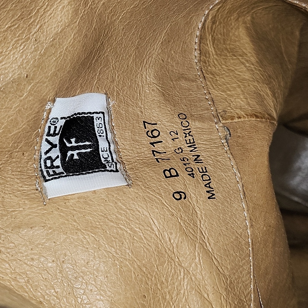 Frye Melissa Button Black Tall Leather Riding Boots Size 9 - Picture 15 of 16